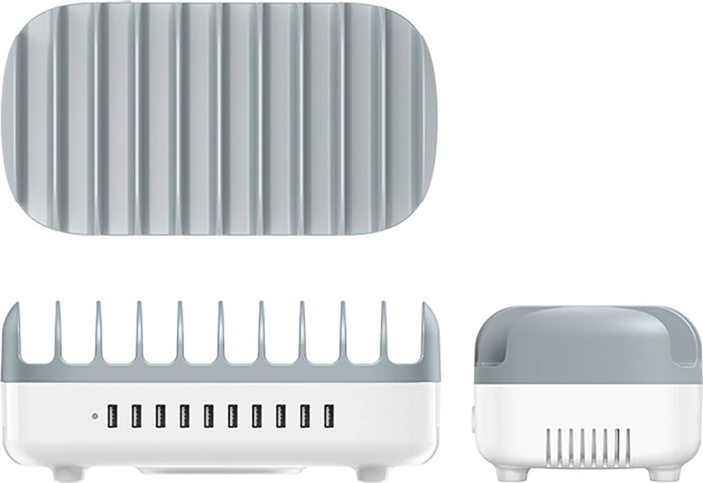 Stacion karikimi Orico DUK-10P-V1, 10x USB-A, 120W, i bardhë