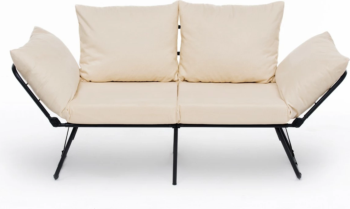 Divan-krevat dy ulëshe, Atelier del Sofa, Viper, ngjyrë krem e çelët