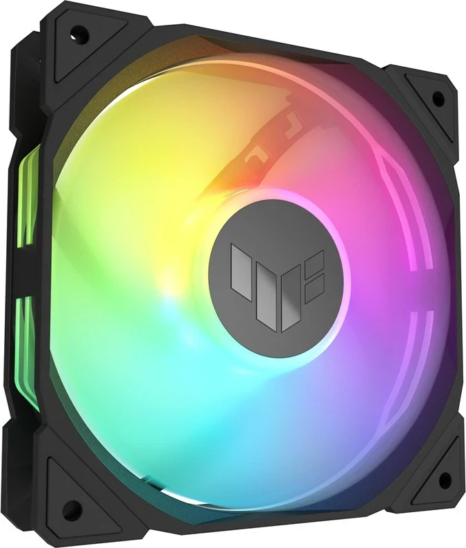 Ventilatorë ASUS TUF Gaming TR120 ARGB Reverse, set treshe, 12 cm, Ngjyrë e zezë
