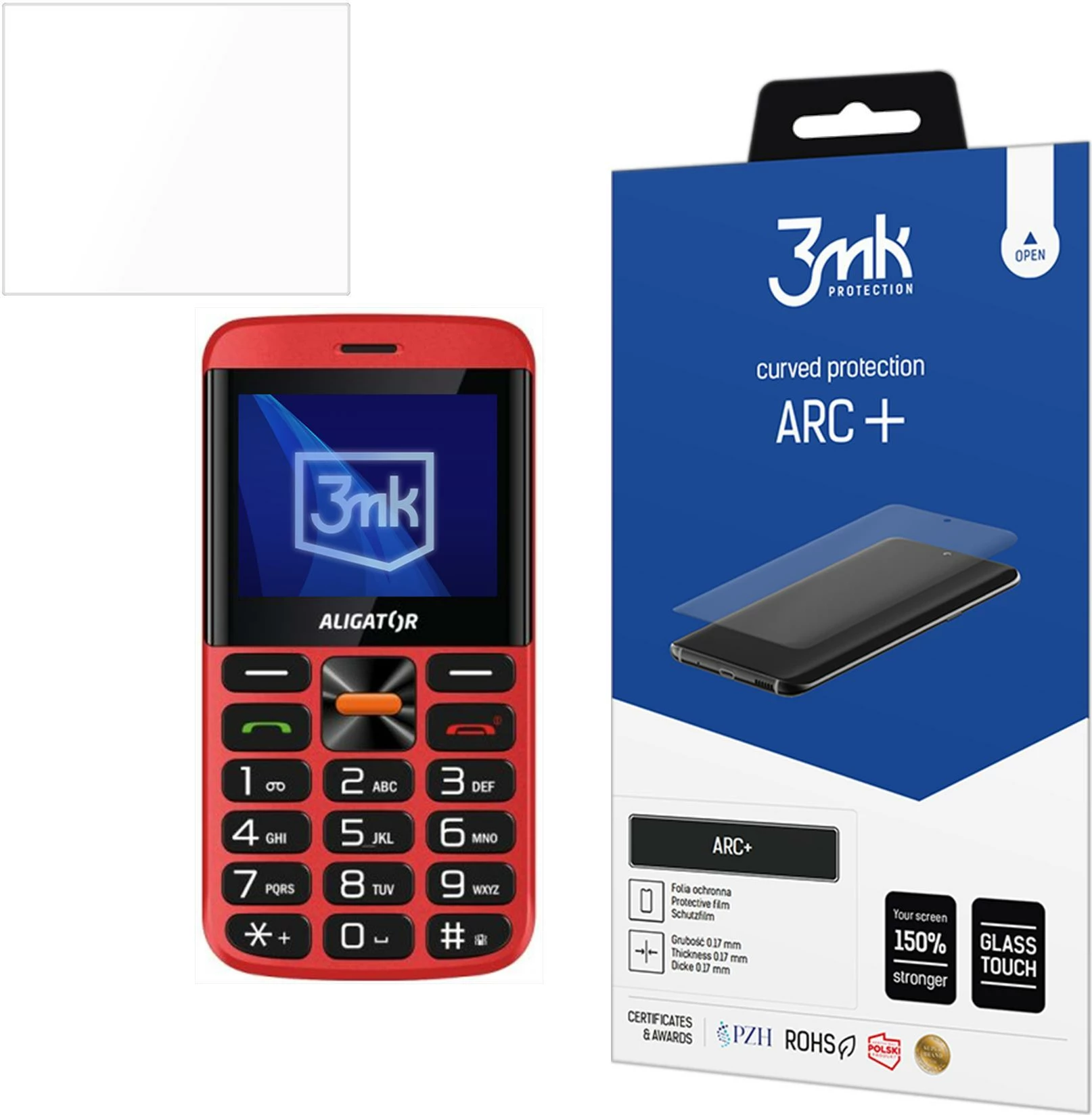 Film mbrojtës 3mk Protection ARC+ për Aligator A910 4G