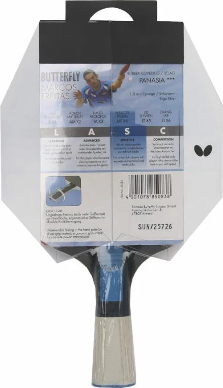 Raketë Butterfly për meshkuj dhe femra, e zezë dhe e kuqe