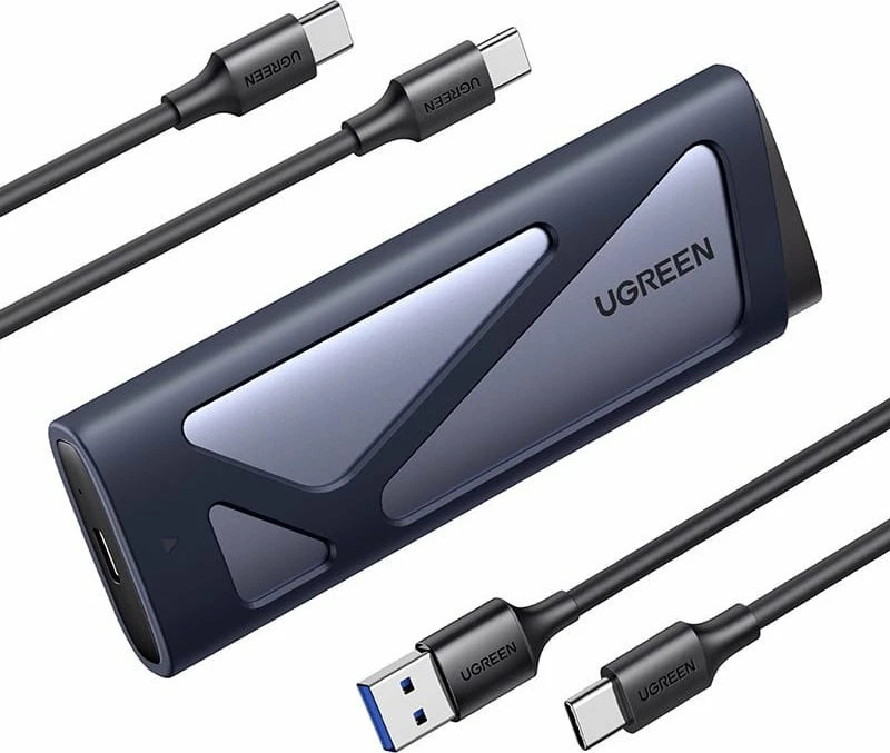 Kasë SSD Ugreen CM767 M.2 NVMe/SATA USB-C 3.2 Gen 2, argjendtë