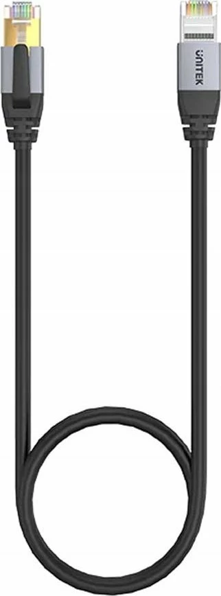Kabllo rrjeti Ethernet Unitek Cat.8 RJ-45 S/FTP 5m, e zezë, 1 copë