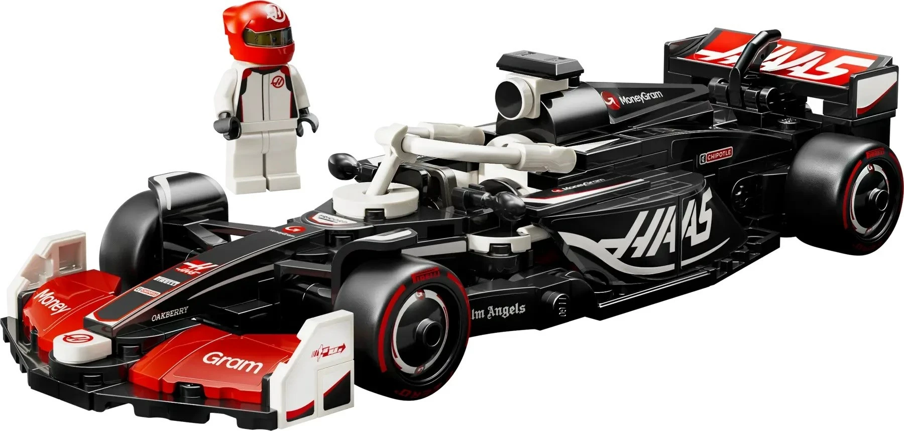 Set LEGO Speed Champions MoneyGram Haas F1 Team VF-24, 77250, 242 pjesë, me minifigurë