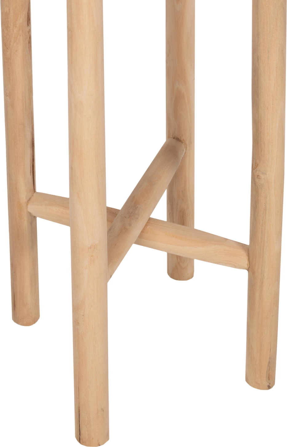 Piedestal për lule HOVER FH7936 dru teak ngjyrë natyrale Φ30x100H cm