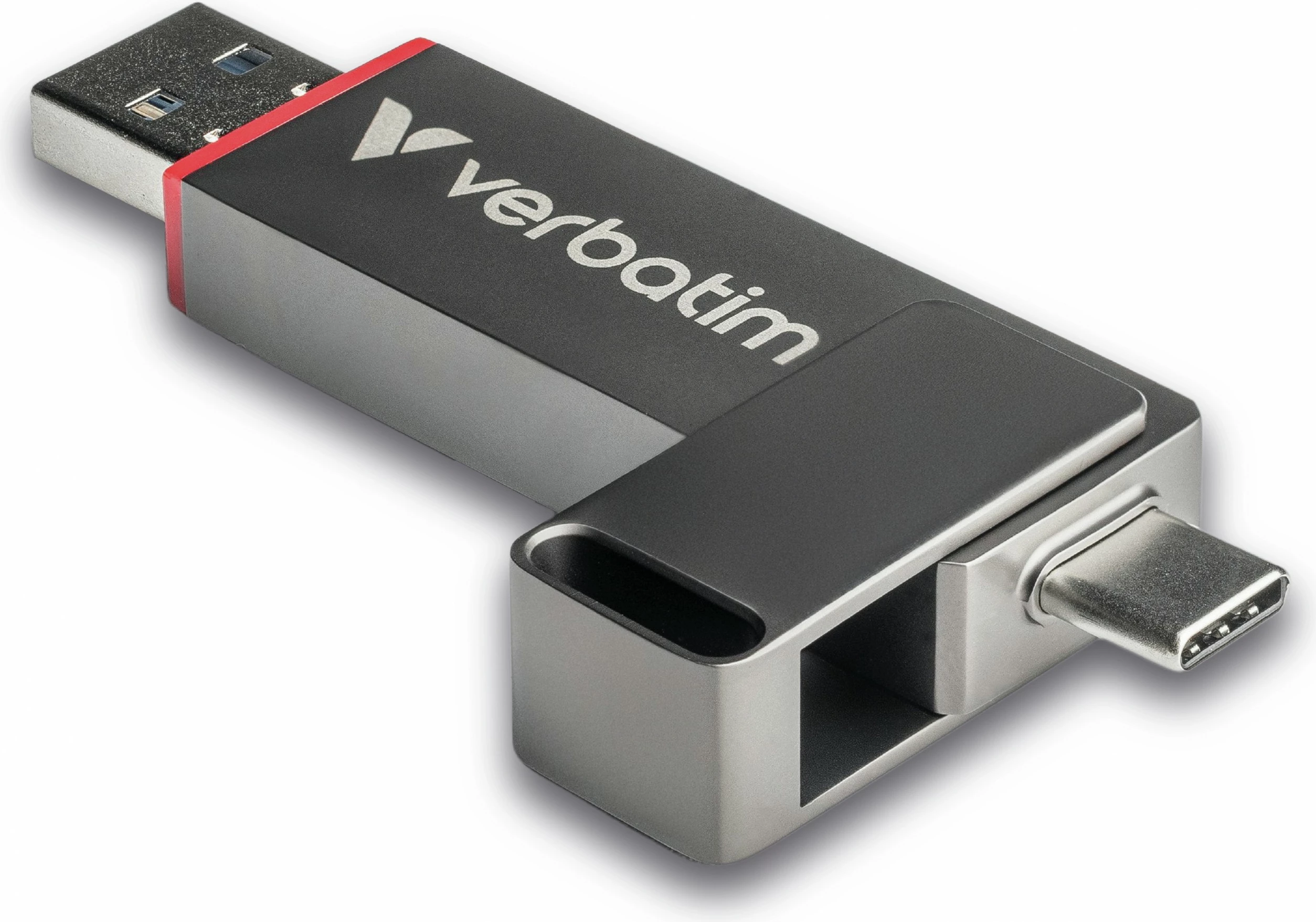 USB flash Verbatim Dual QuickStick 256GB, USB-A/USB-C, 3.2 Gen 1, gri