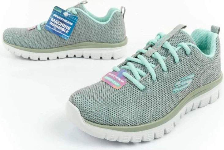 Atlete femra Skechers, të hirit