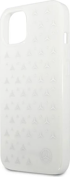 Mbështjellës Mercedes për iPhone 13, 6.1", Stars Pattern, i bardhë