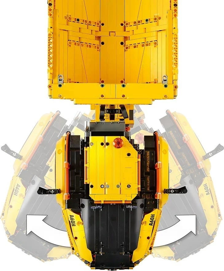Set LEGO Technic Volvo 6x6 Articulated Hauler 42114, Verdhë