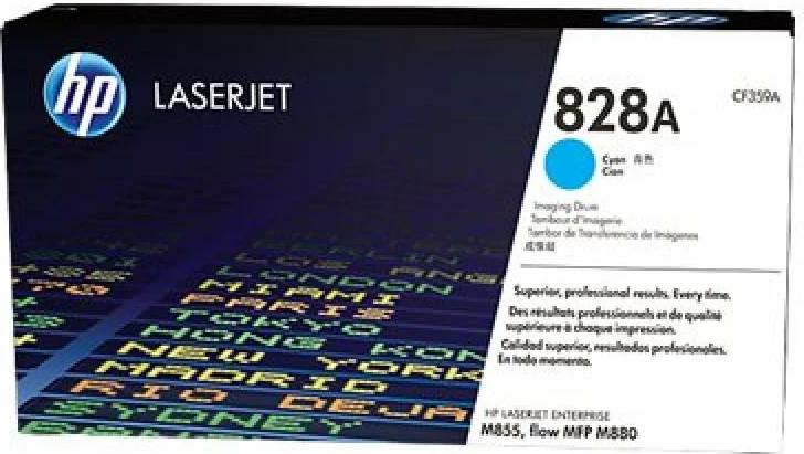 drum printimi HP 828A CF359A, deri 24,000 faqe, për LaserJet Enterprise M855/M880, Cyan