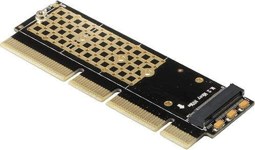 Adapter PCIe AXAGON PCEM2-1U, slot M.2 NVMe, për kompjuter, i zi