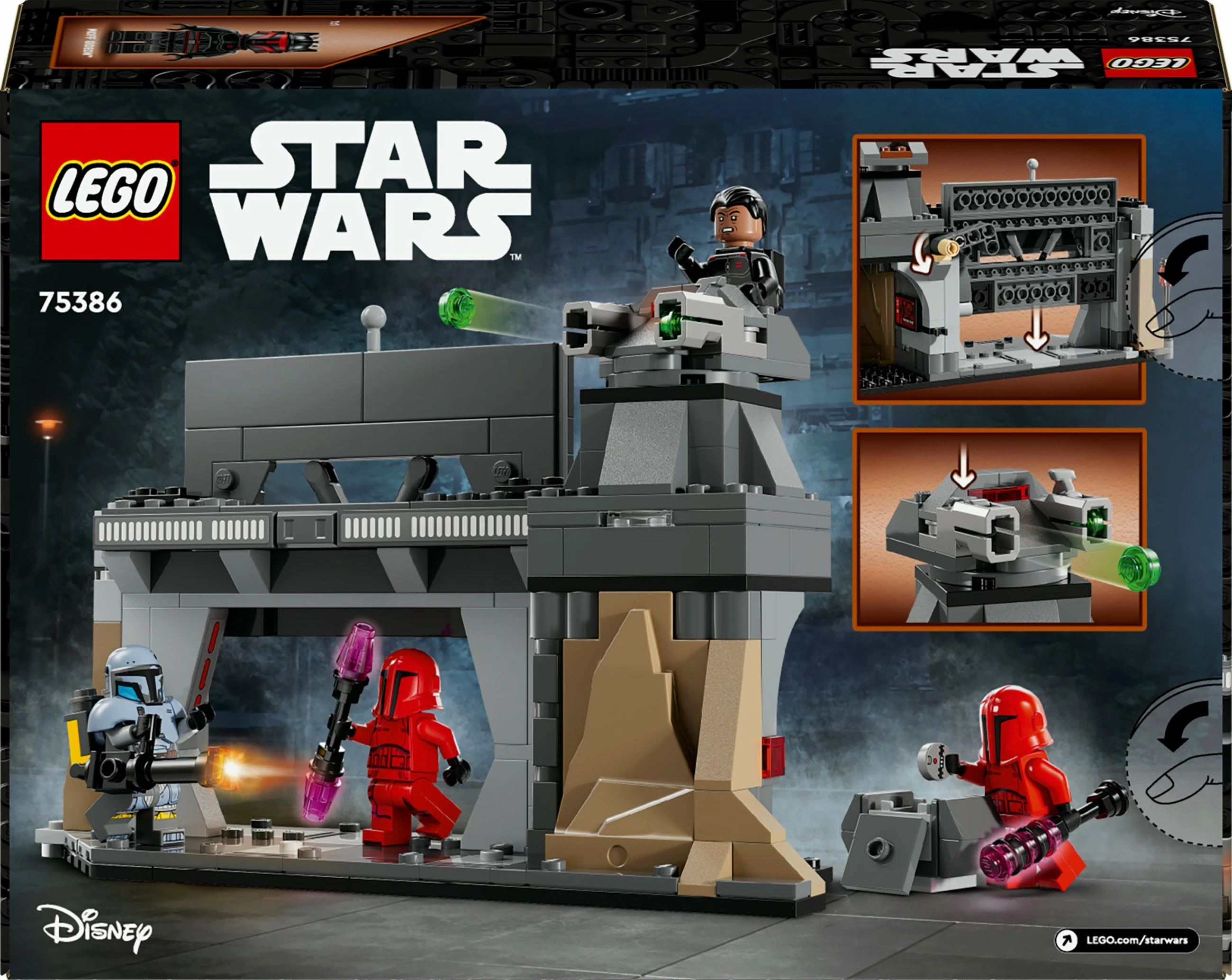 Set lodrash LEGO Star Wars 75386 duel Paz Vizsla Moff Gideon