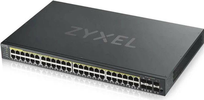 Switch Zyxel GS1920-48HP V2, 48 porte LAN, PoE, për RACK 19"