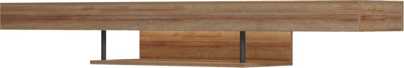 Mbajtës televizori për mur me LED, ngjyrë lisi, SAVOR FH18381.01, 150x29.5x22cm