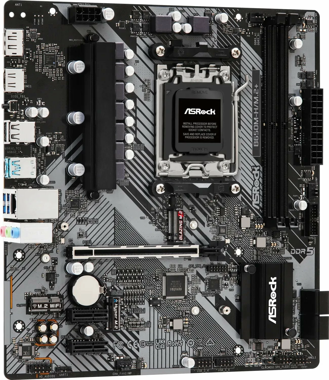 Pllakë amë ASRock B650M-H/M.2 Micro ATX, DDR5, PCIe 5.0 M.2