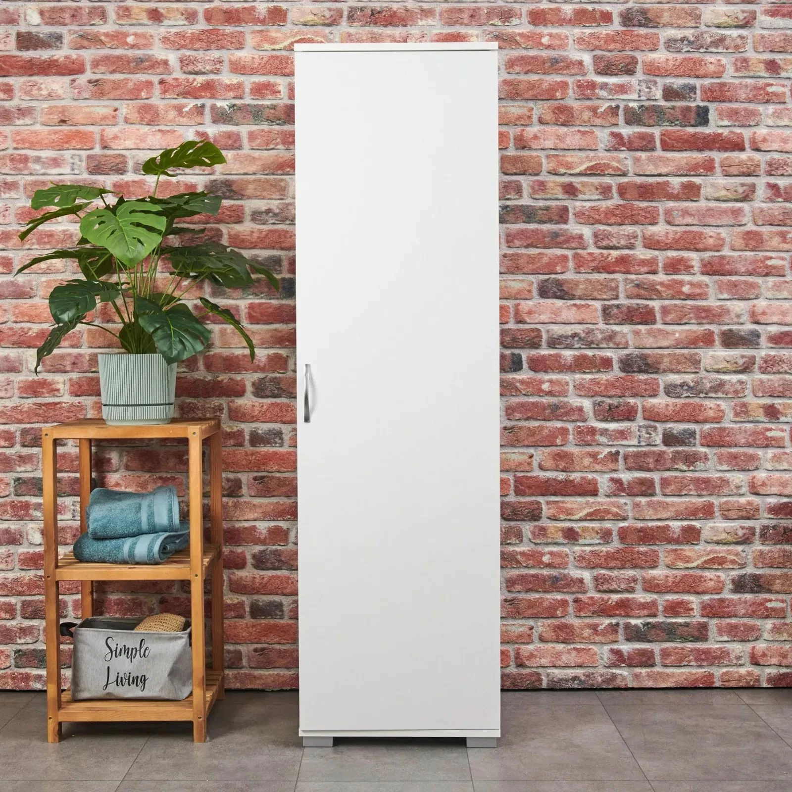 Dollap multifunksional Hanah Home, Tuval 063, i bardhë