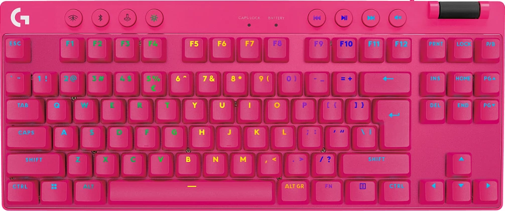 Kasë tastierë Logitech G PRO X TKL LIGHTSPEED, mekanike, RGB, wireless, magenta