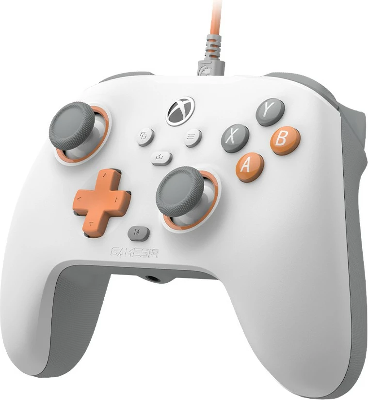 Gamepad GameSir T7 me kabllo, 3m, USB Type-C, Creamsicle white