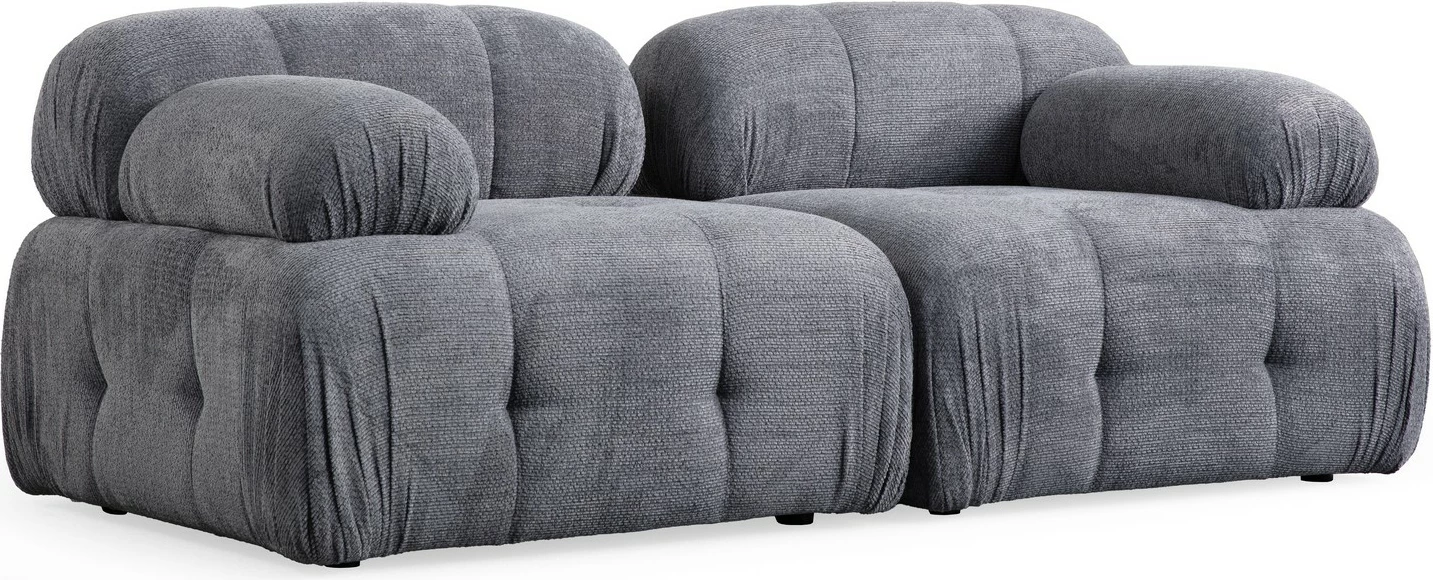 Divan dy vendësh Atelier del Sofa, Petite 2, ngjyrë gri
