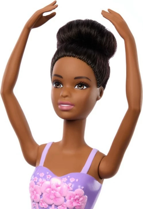 Kukull Barbie Mattel HRG33/HRG36 balerinë, flokë të zinj