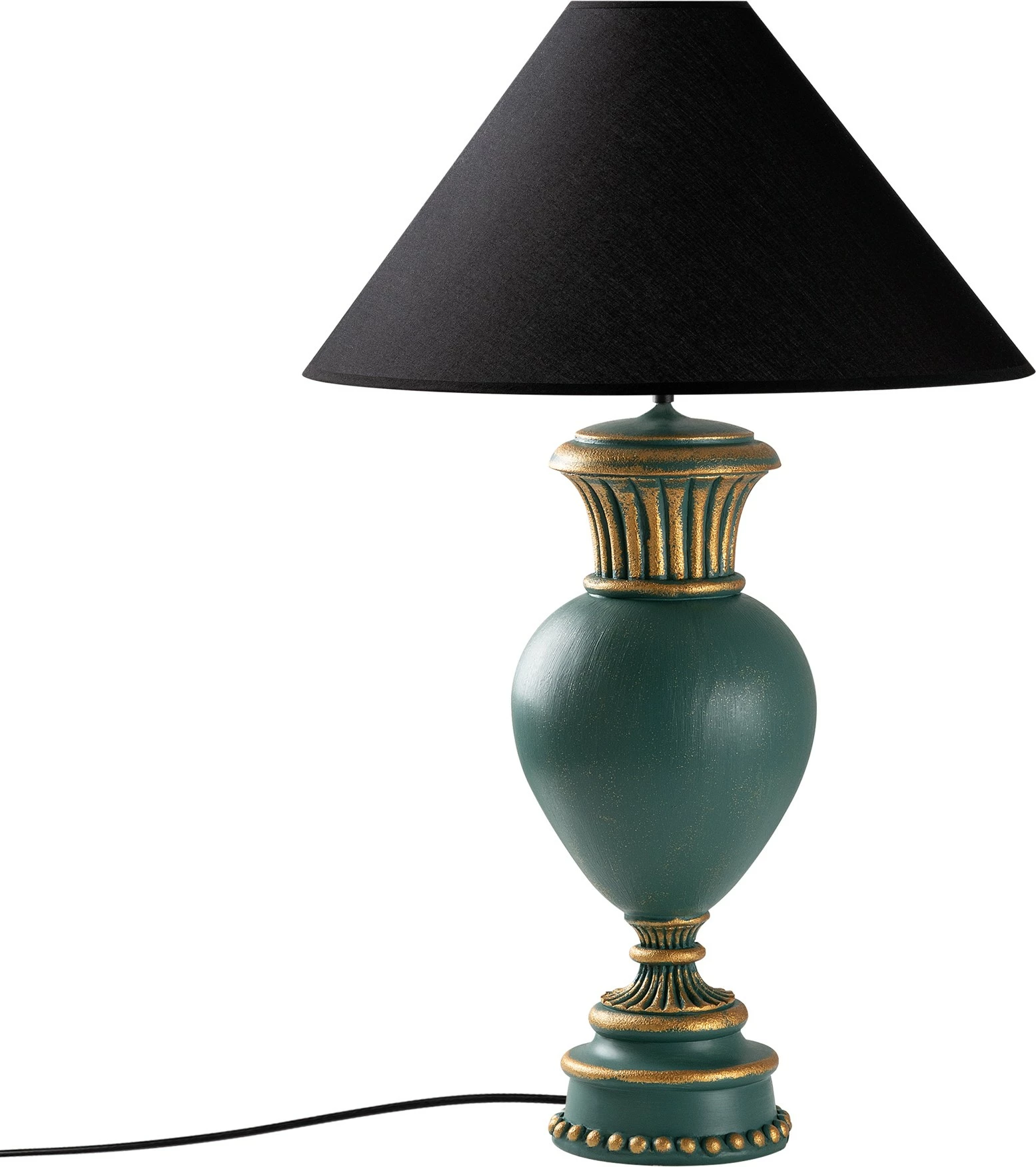 Llambë tavoline Opviq, ELEGANZE-5321, ngjyrë e gjelbër dhe e zezë