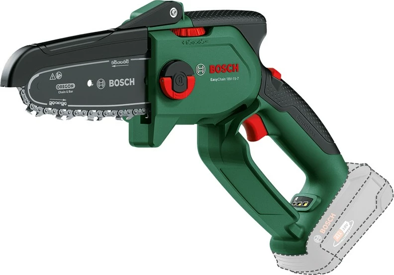 Sharrë elektrike Bosch EasyChain 18V-15-7 solo, me bateri, e gjelbër/zezë