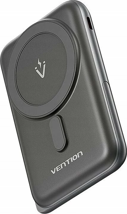 Powerbank Vention FHNB0 10000mAh 20W me karikim magnetik pa kabllo, i zi