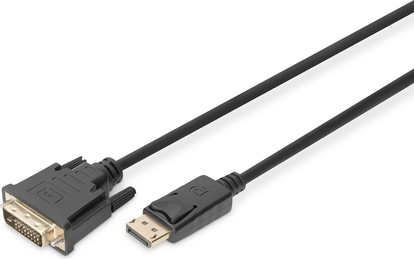 Kabllo adapter Digitus DisplayPort në DVI-D, 2m, e zezë