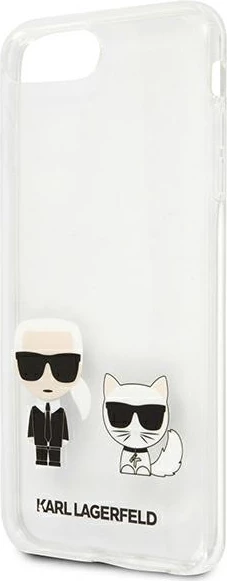 Mbështjellës Karl Lagerfeld Karl & Choupette për iPhone 7/8 Plus, Transparent