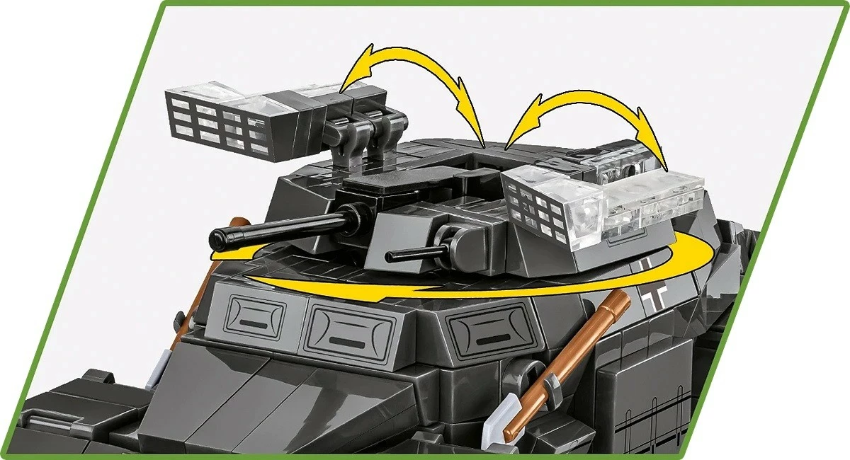 Set blloqesh Cobi Klocki Sd.Kfz. 222, 502 pjesë, me figurë, gri