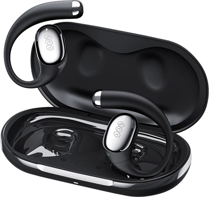 Kufje TWS QCY Crossky R70, wireless, ANC, LDAC, IPX5, e zezë