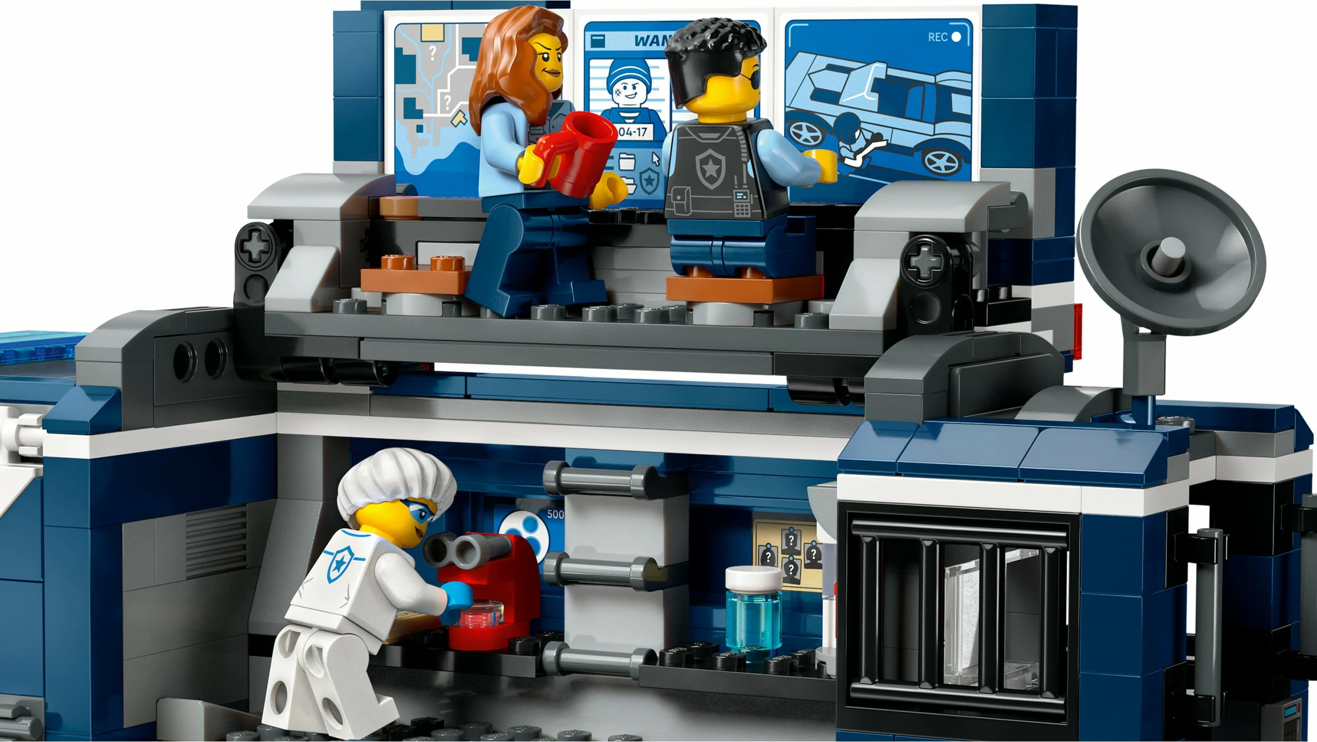 Set ndërtimi LEGO City Police Mobile Crime Lab Truck 674 pjesë, shumëngjyrësh
