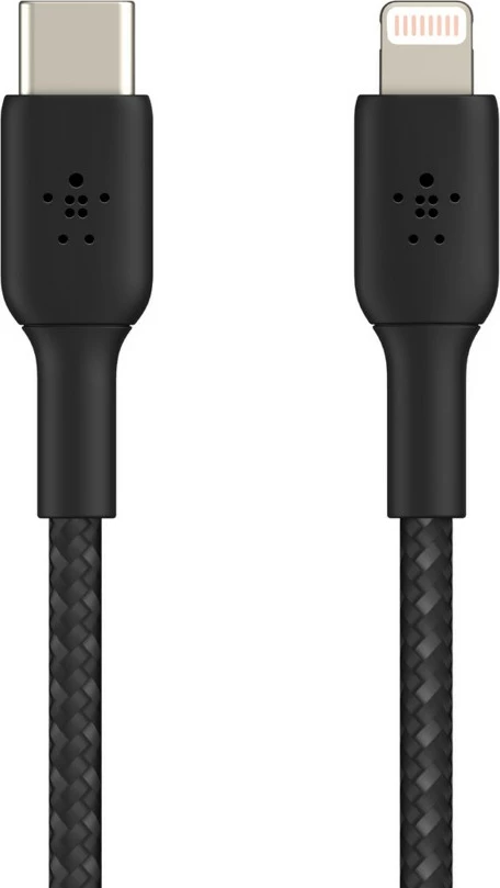 Kabëll Belkin CAA004BT1MBK, 1m, Lightning, USB C, i zi