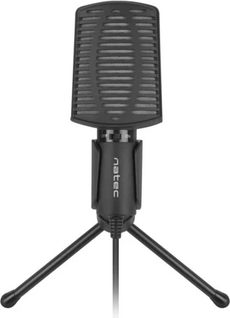 Mikrofon tavoline Natec Asp, 3.5 mm, 1.8 m, i zi