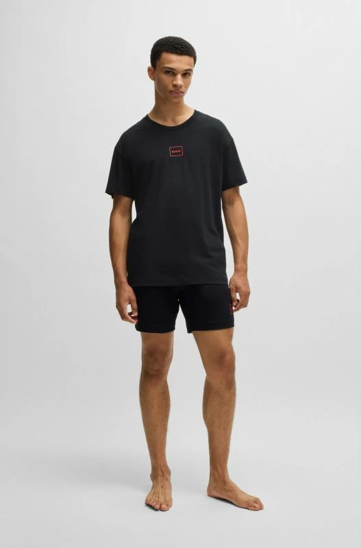Maicë meshkuj Hugo Loungewear Laze NERO, e zezë