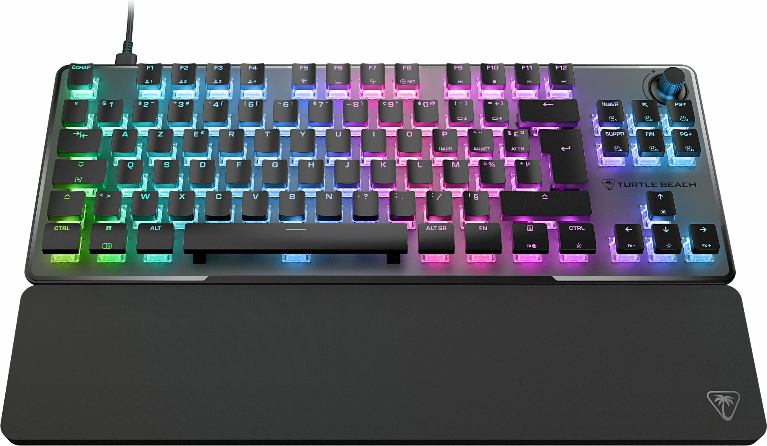 Tastierë Turtle Beach Vulcan II TKL Pro, Wired, AZERTY, RGB LED, E zezë