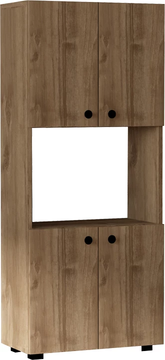 Dollap kuzhine Guzel, ngjyrë arre, 60x31.4x140cm