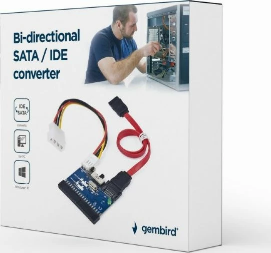 Konvertues SATA-IDE Gembird SATA-IDE-2, SATA 1.0 150MB/s