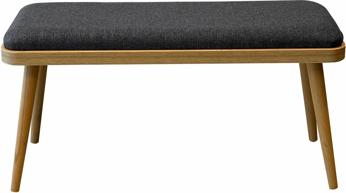 Tavolinë me karrige, set 6 pjesësh, ngjyrë lis dhe antracit, Vina Mini 06 1053