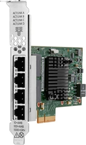 Kartë rrjeti HPE P51178-B21, PCI Express, 4x RJ-45, Gigabit Ethernet, 1000 Mbit/s