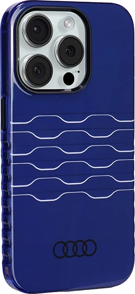Mbështjellës Audi IML MagSafe për iPhone 15 Pro, Blu