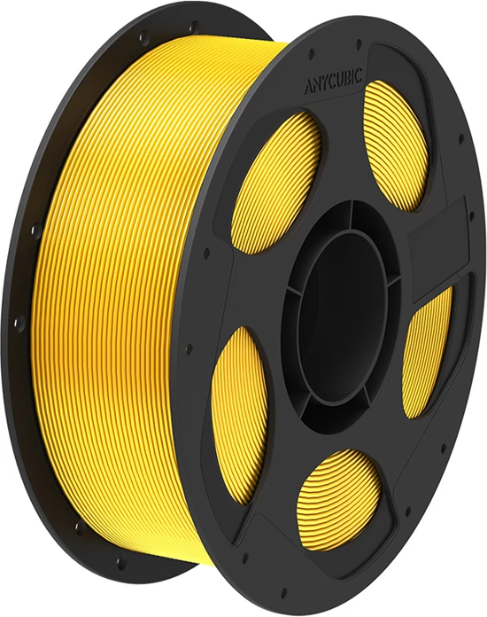 Fije filamenti PLA Silk, Anycubic, IPHSCSD-103-4, 1.75 mm, kompatibile me shumicën e FDM dhe ACE Pro me çip, set 4 copë, e bardhë/ e kuqe/ jeshile/ ari