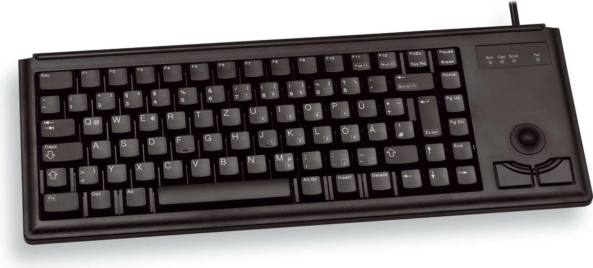 Tastierë Cherry G84-4400 Trackball, USB, Full-size, E zezë