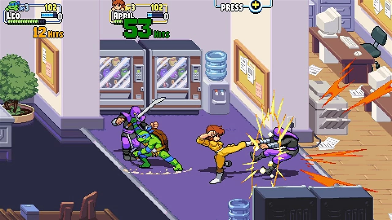 Lojë për PlayStation 5 Merge Games Teenage Mutant Ninja Turtles: Shredder's Revenge, PEGI 12, set me udhëzues xhepi + zinxhir çelësash