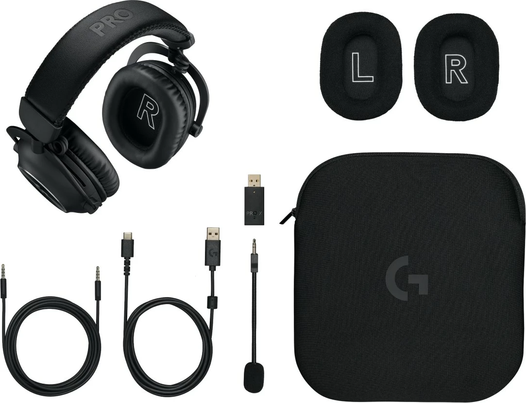 Kufje gaming Logitech G 981-001263, me kabllo & pa kabllo, 20 - 20000 Hz, e zezë