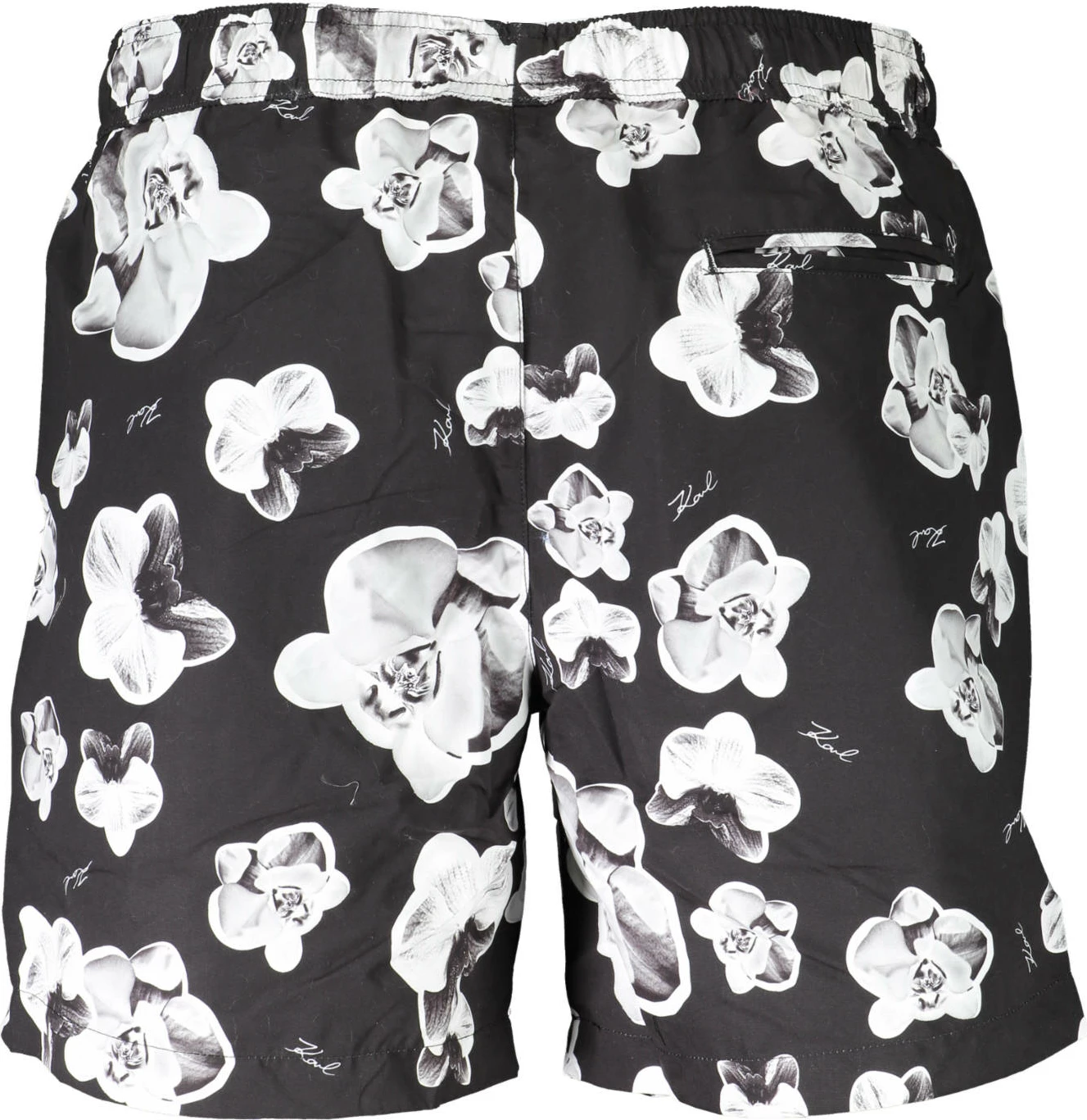 Pantallona noti për meshkuj KARL LAGERFELD BEACHWEAR, të zeza
