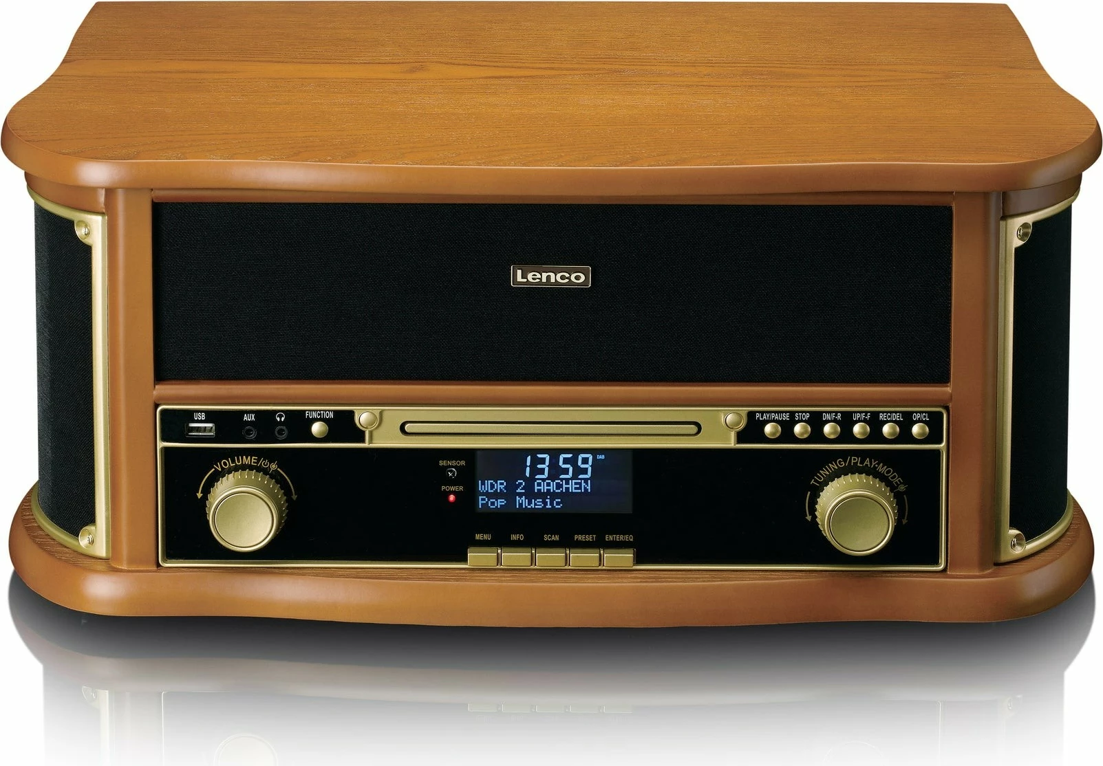 Sistem audio Lenco TCD-2571, Bluetooth, USB, dru