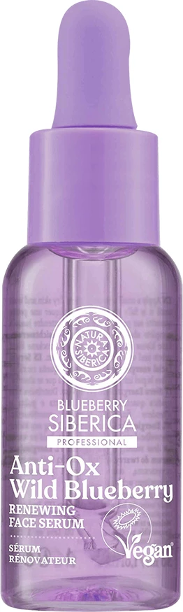 Serum për fytyrë për femra Natura Siberica Blueberry Siberica Vegan Regenerating, 30ml