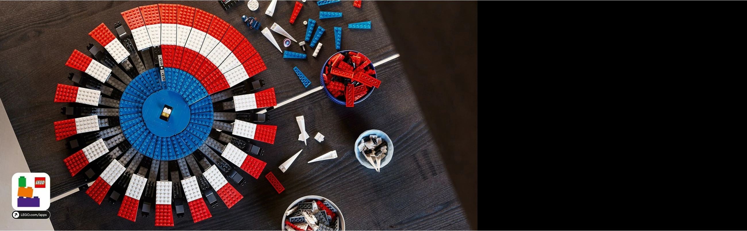 Set ndërtimi LEGO Marvel Super Heroes Captain America's Shield, 3128 pjesë, Multikolor
