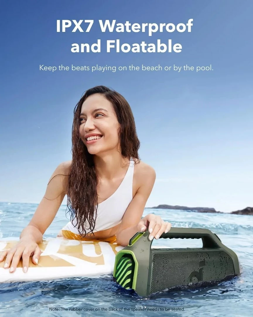 Boks portativ Soundcore Boom 2 Plus, 140W, Wireless, Gjelbër